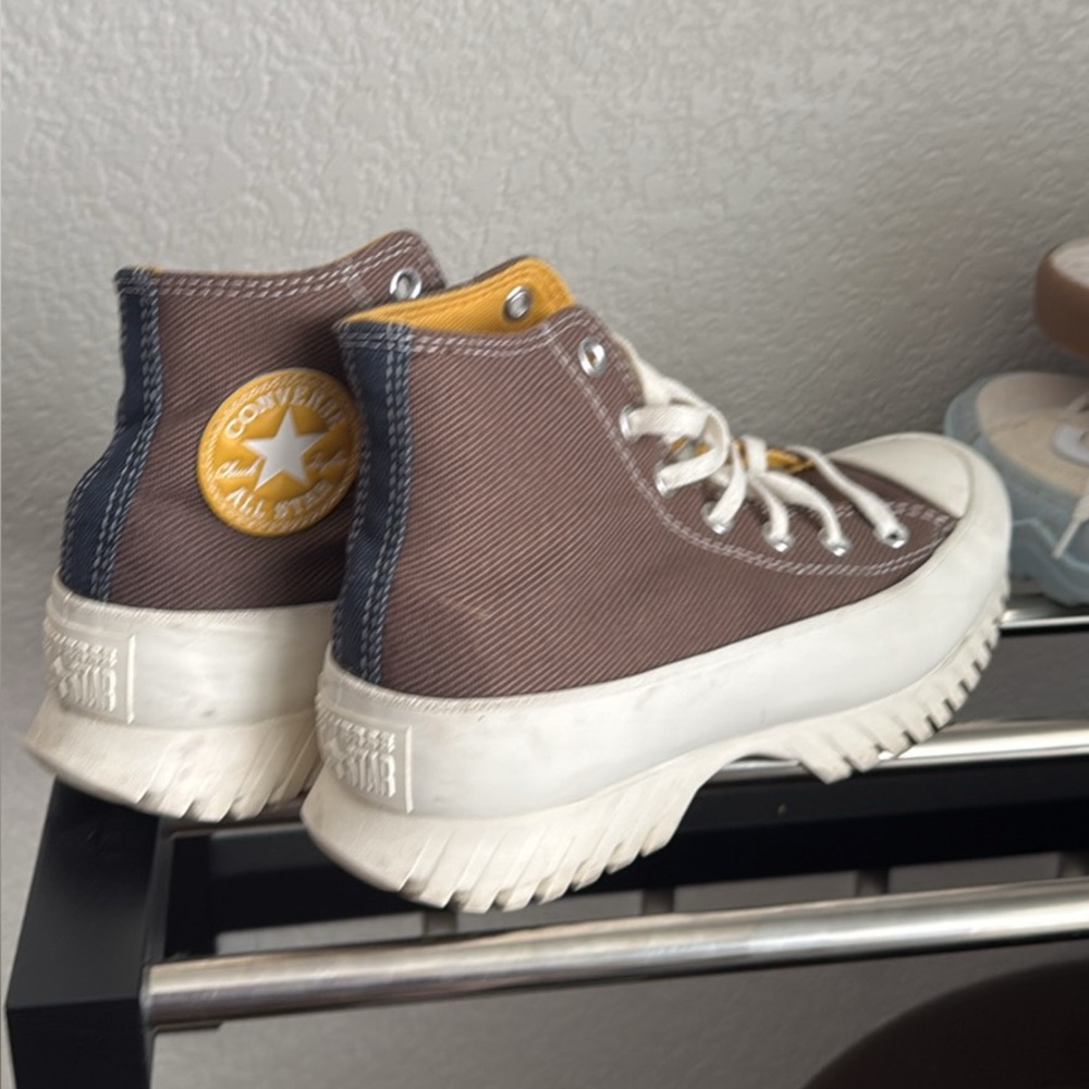 Converse High-Top Sneakers - Brown and White